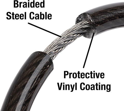 Master Lock Combination Cable Bike Lock 4-Foot Long Bicycle Lock, 8143D