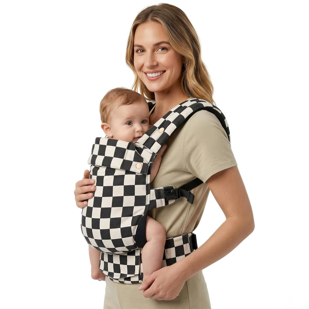 Baby Carrier Newborn to Toddler,Cotton Infant Carrier,7-40lbs Baby Carrier