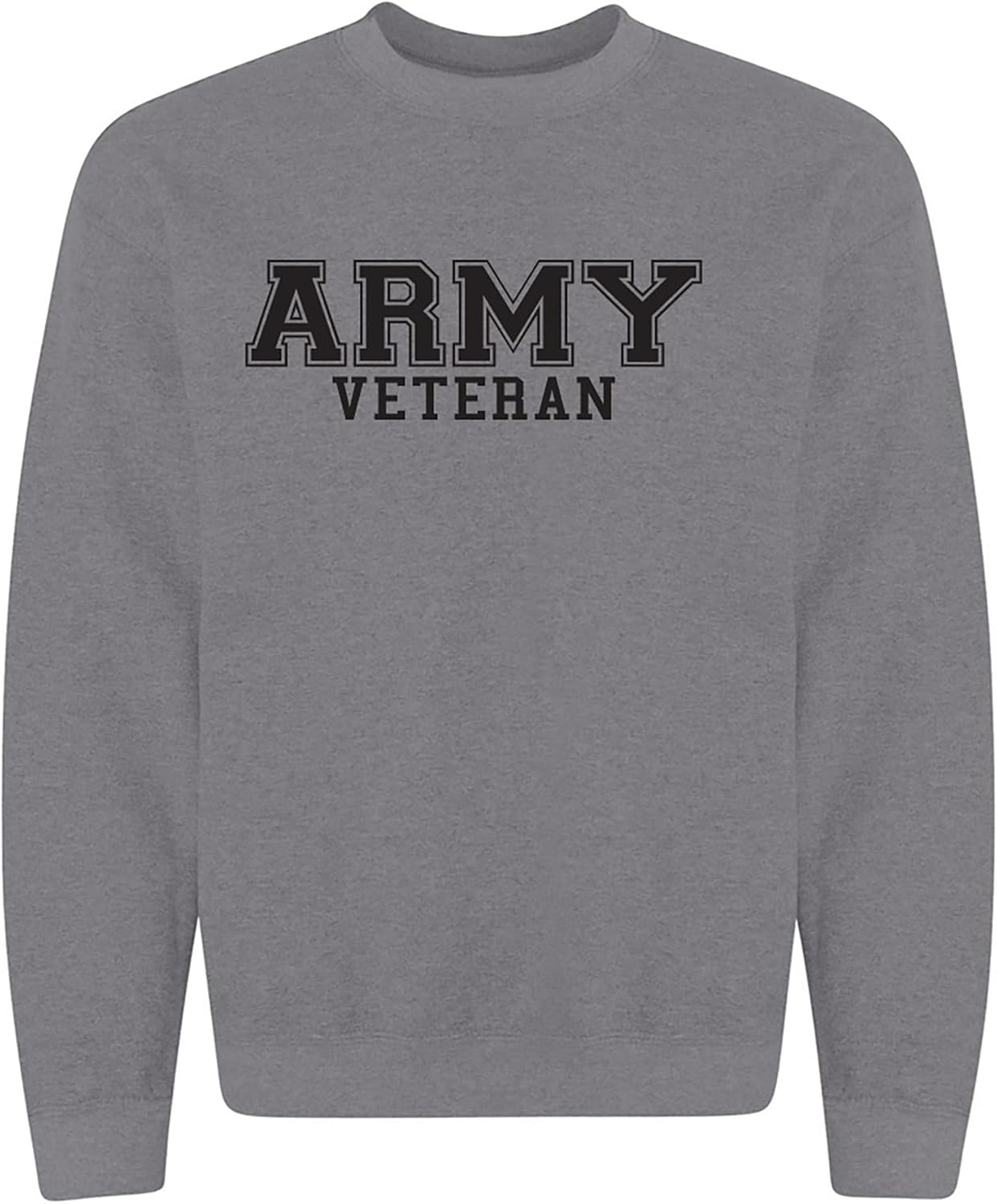 zerogravitee Army Veteran Black logo Military Style PT Crewneck Sweatshirt