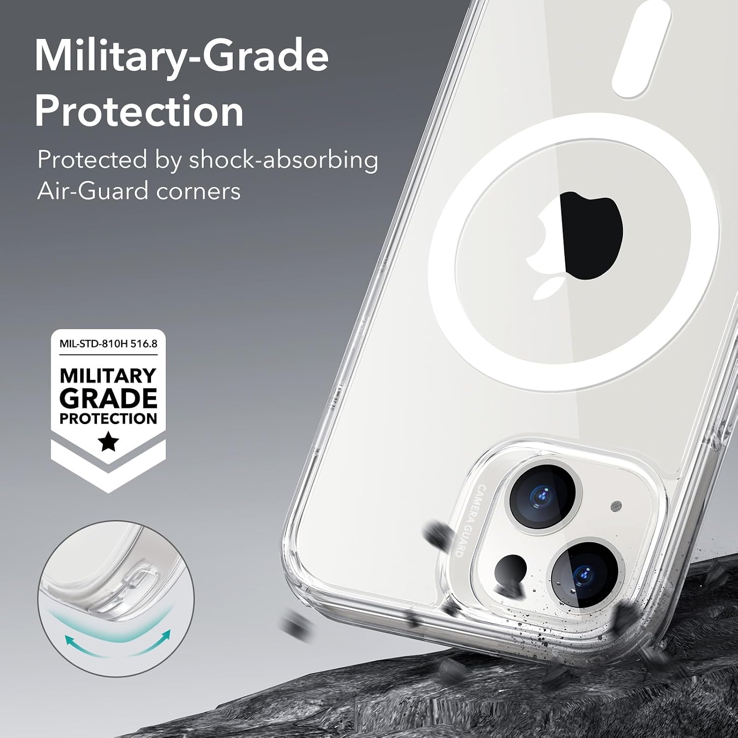 ESR for iPhone 14/13 Case for MagSafe, Anti-Yellowing, Clear