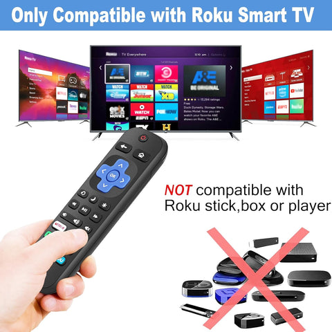Gotellx 4 Pack Replacement Remote Controls for Roku TV