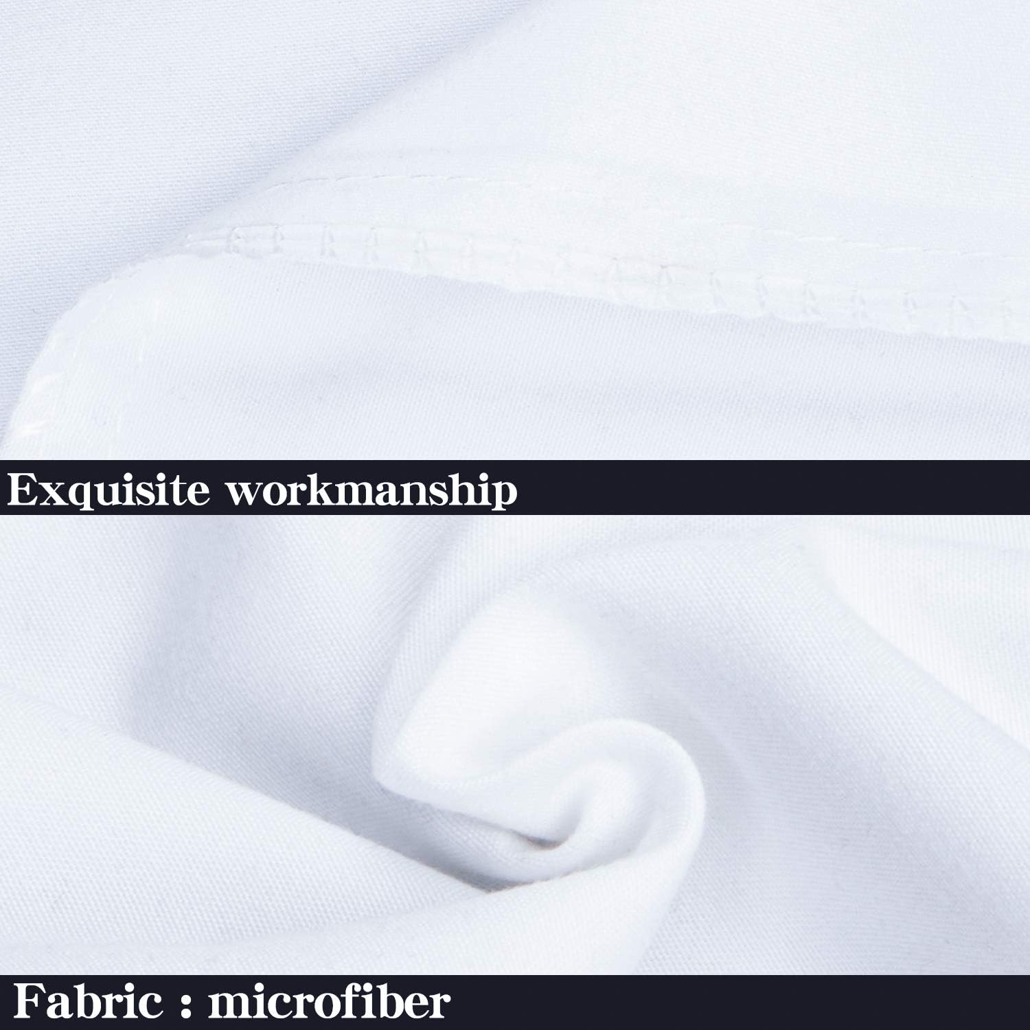 NTBAY Queen Microfiber Pillowcases, 4 Pack, 20 x 30, White