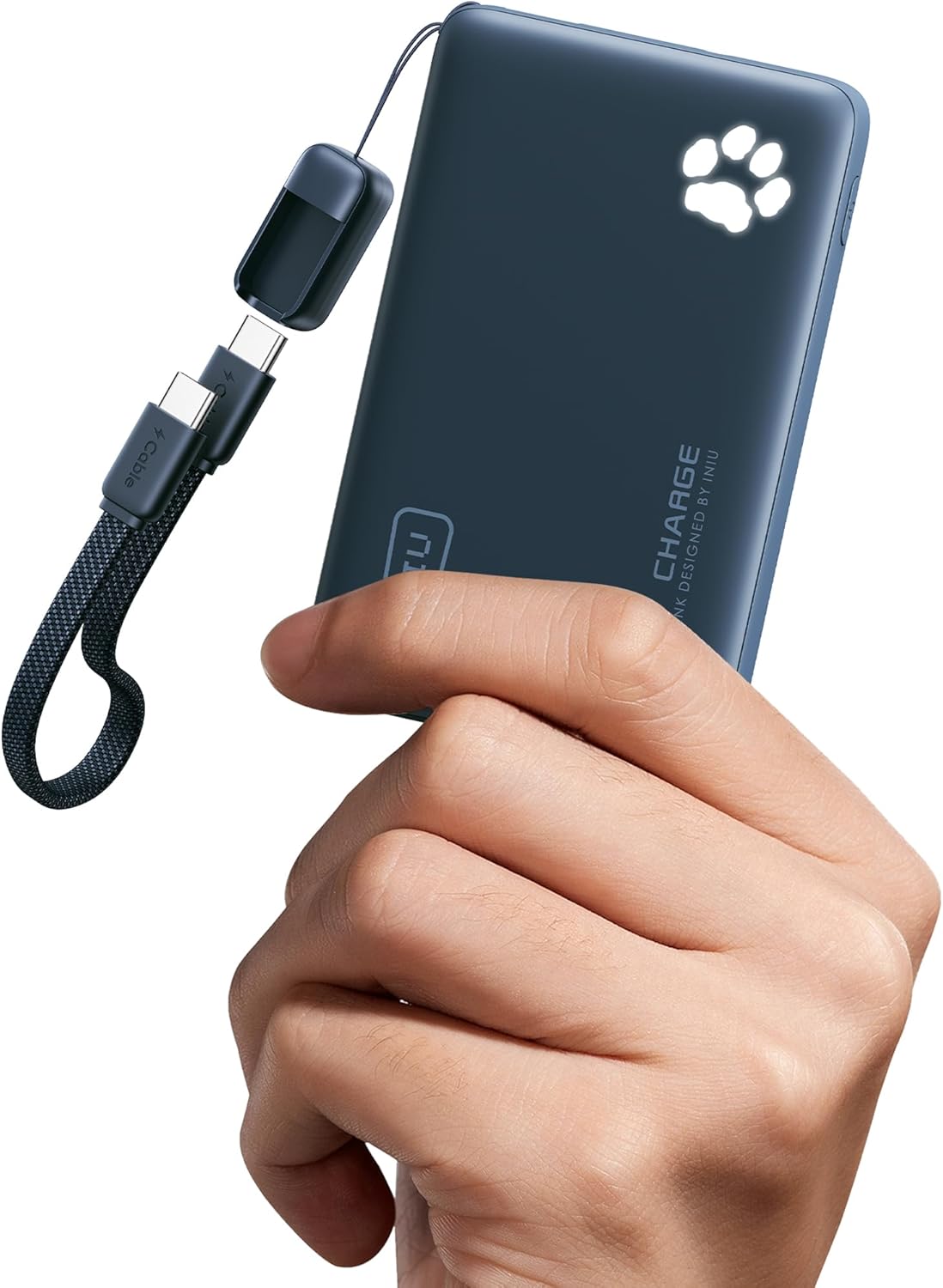 INIU 10000mAh 45W Fast Charging Portable Charger, Smaller Travel Power Bank