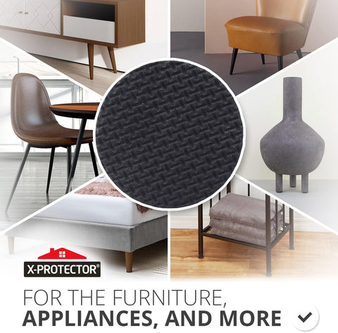 X-PROTECTOR Non Slip Furniture Pads - 8 pcs Premium Furniture Grippers 2"!
