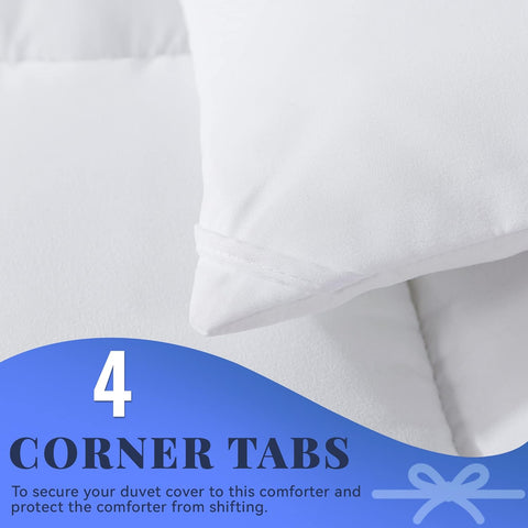 Down Alternative Comforter White King Size - All Season Duvet Insert
