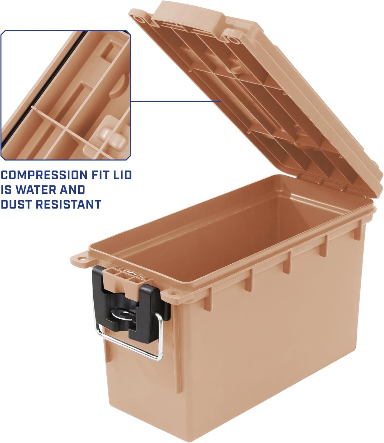 Sheffield 12627 Ammo Box Made in USA Stackable Lockable Ammo Storage Box
