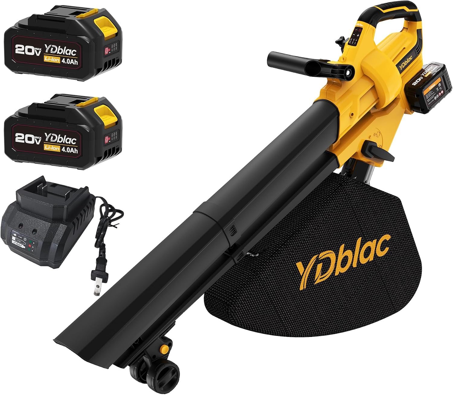 40V Cordless 3-in-1 Leaf Blower Vacuum Mulcher