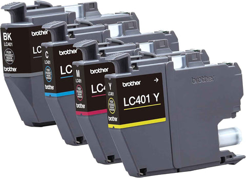 Brother Genuine LC4014PKS Standard Yield 4-Pack Ink Cartridges – Includes 1 Cartridge Each of Black, Cyan, Magenta and Yellow
