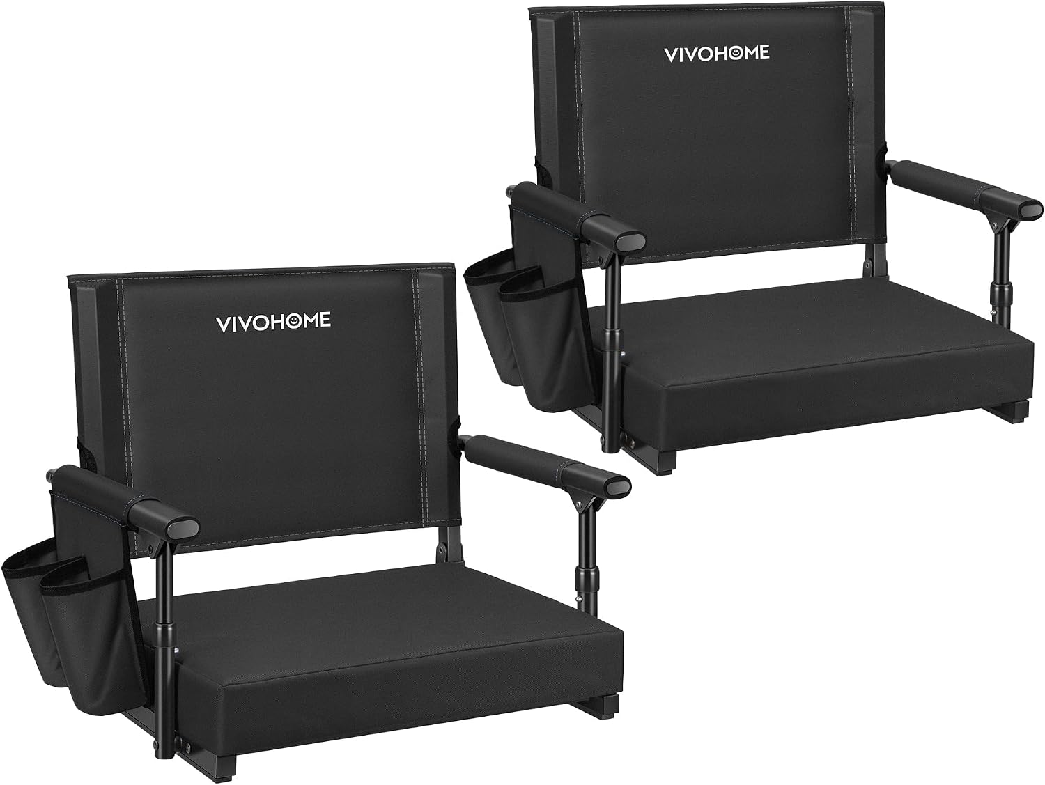 VIVOHOME Stadium Seats with Back Support, Bleacher Chair for Sports Events