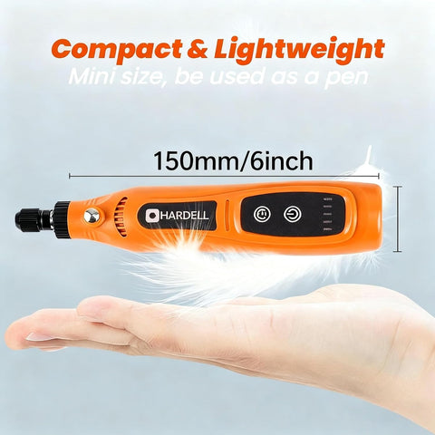 HARDELL Mini Cordless Rotary Tool,4V 5Speed 42pcs Mini Drill DIY Craft Tool