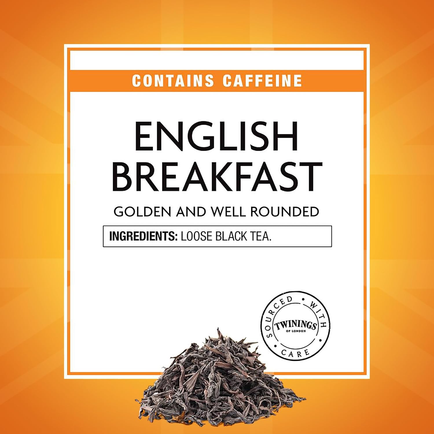 Twinings English Breakfast Loose Tea Tins, 7.05 Ounce Tins (Pack of 6), Smooth, Flavourful, Robust Black Tea Leaves, Caffeinated, Enjoy Hot or Iced