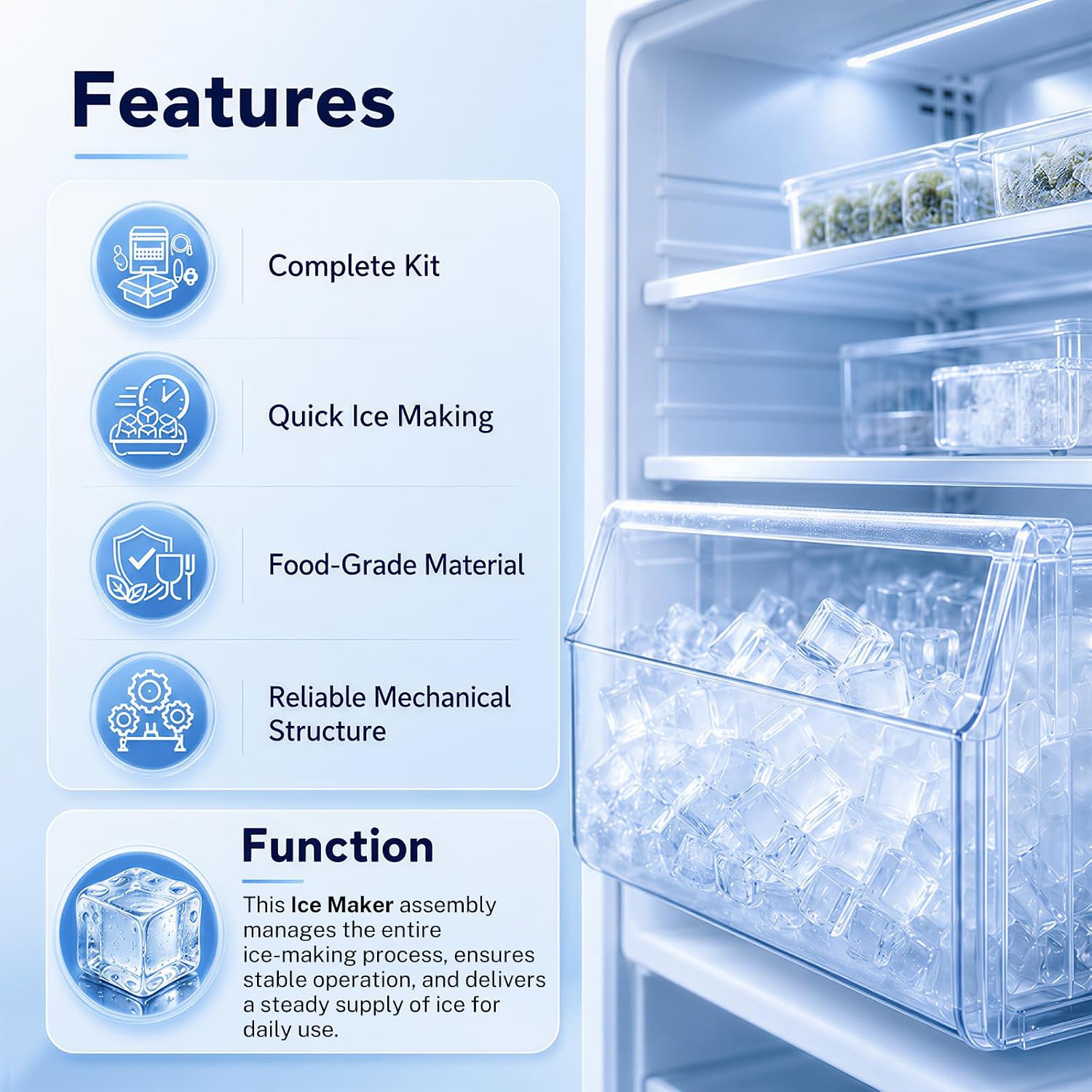 IM116000 Ice Maker Kit for Kenmore Fridge Replacement