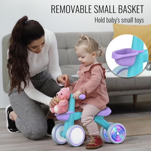 Umatoll Baby Balance Bike Toy for 1 Year Old Boy Girl, First Birthday Gift
