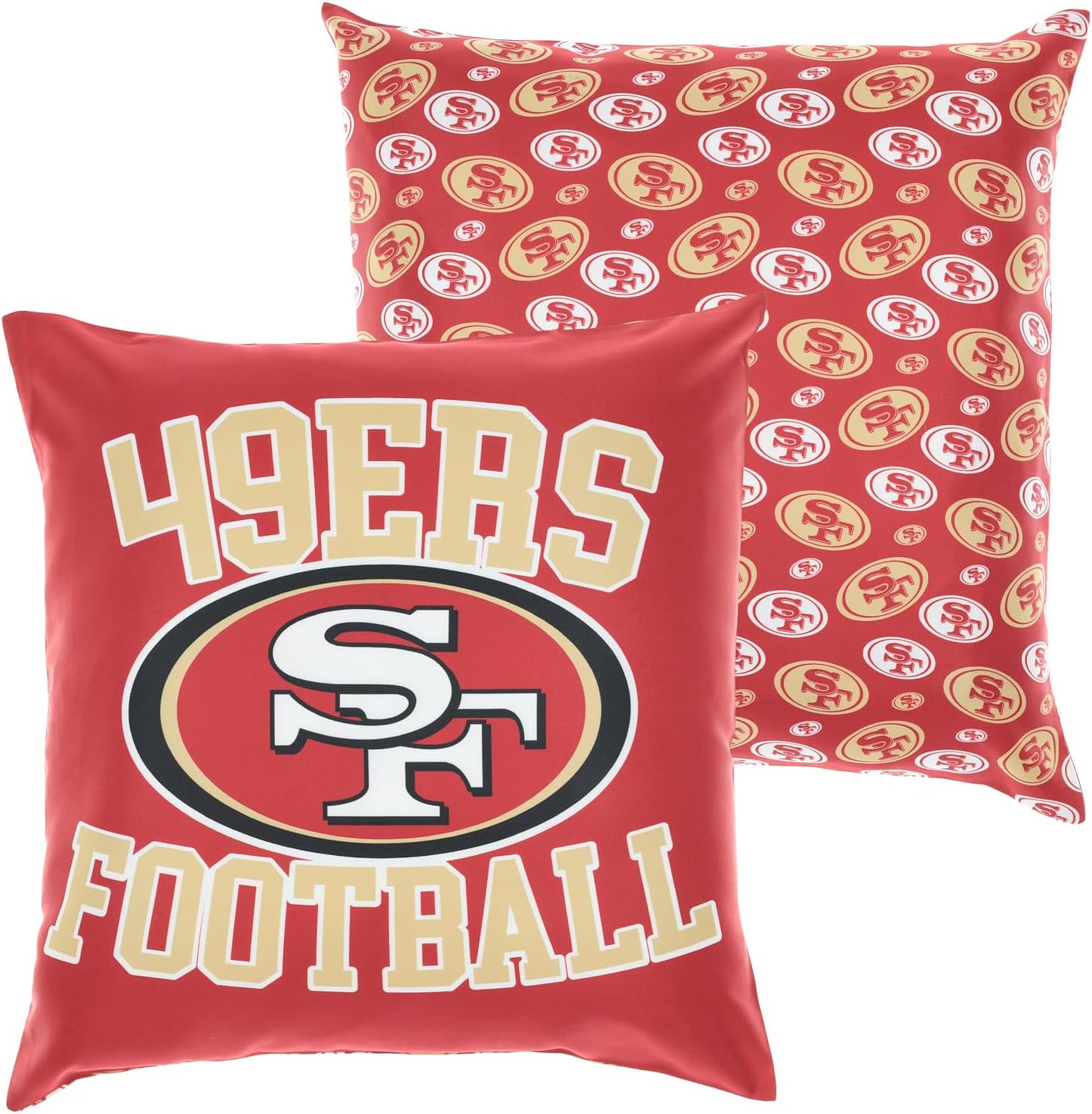 FOCO NFL 2 Pack Throw Pillow Cover 18 x 18, Seattle Seahawks
