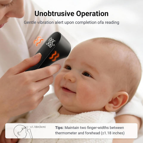 iHealth No-Touch Forehead Thermometer for Adults, Babies, Kids PT3 Black