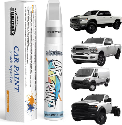 Bright White(PW7/GW7) Touch Up Paint for Ram