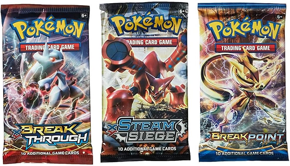 Pokémon TCG 3 Booster Packs, 30 Cards Total, 100% Authentic, Random Rares & Holofoils, 3 Blister Packs