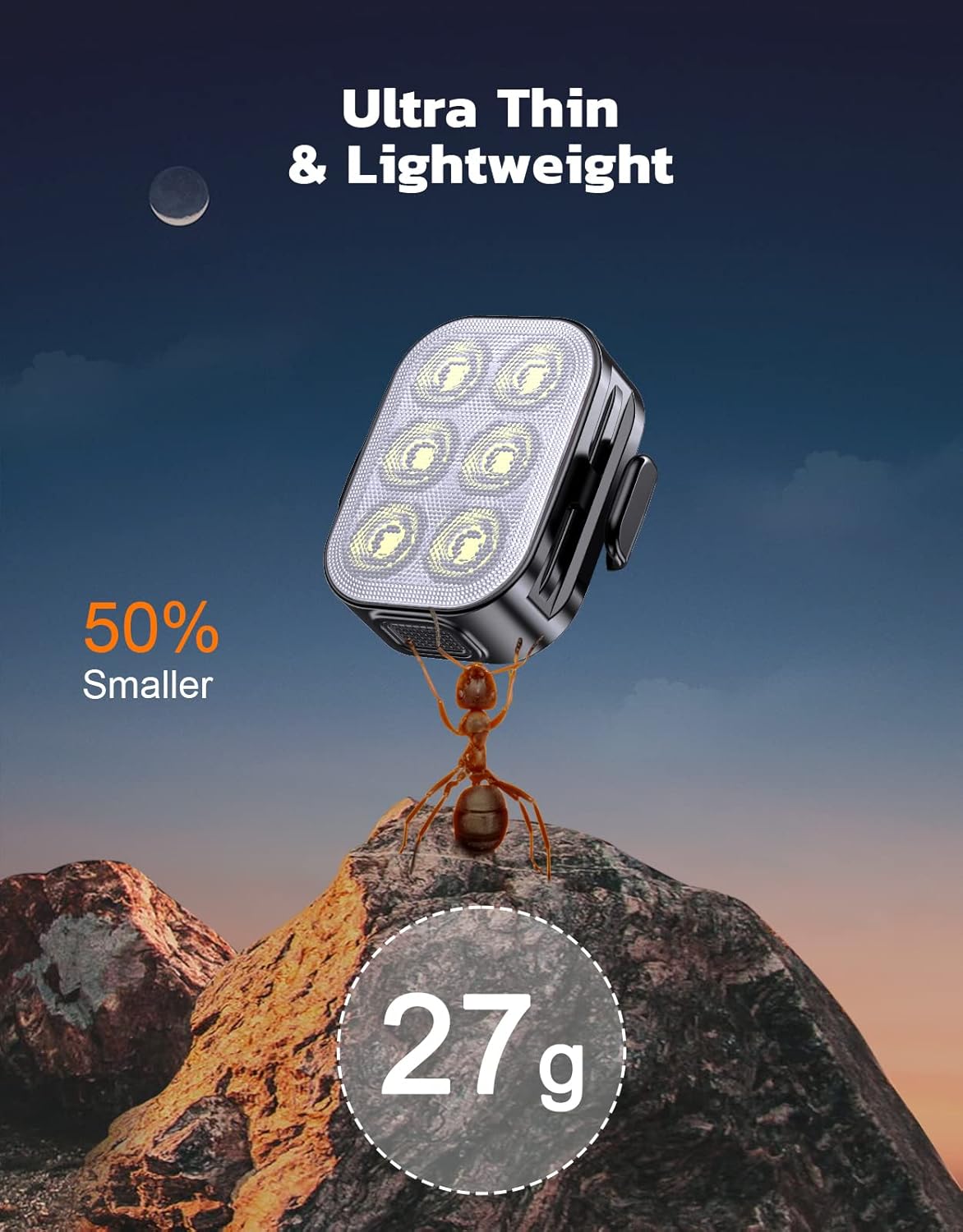 Zewdov Bike Lights for Night Riding, Rechargeable Bike Light Front and Back