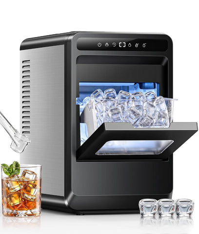 Clear Ice Cube Maker, 8 Crystal Clear 1.2" Jelly Ice Cube Per Batch