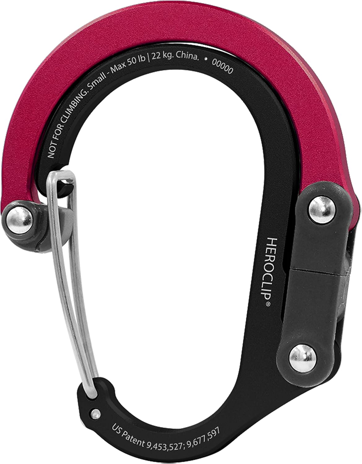 GEAR AID HEROCLIP Small Carabiner Gear Clip with 360° Swivel Hook