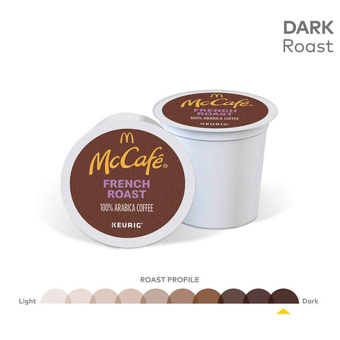 McCafe French Roast, Single Serve Coffee Keurig K-Cup Pods, Dark Roast, 96 Count (4 Packs of 24)