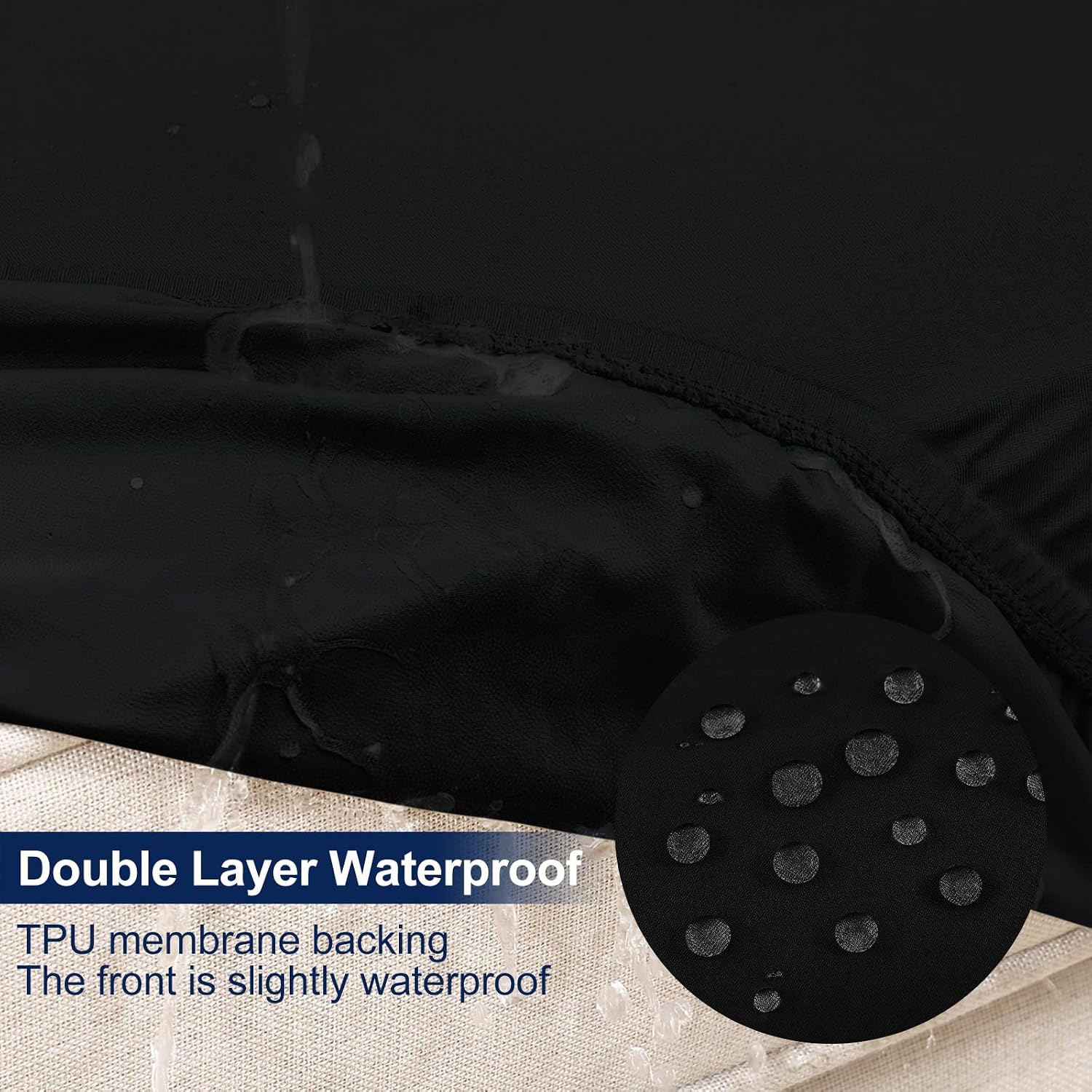 Smiry Waterproof Patio Cushion Covers, Stretch Outdoor Furniture Covers