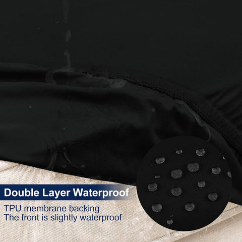 Smiry Waterproof Patio Cushion Covers, Stretch Outdoor Furniture Covers