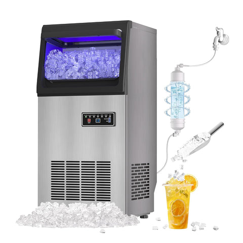 Nugget Ice Maker 80LB/24H Undercounter Ice Machine