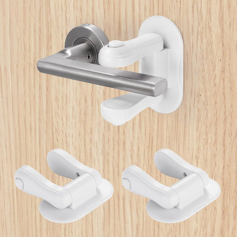 Inaya Door Lever Lock (2 Pack - Double Sides) - Door Locks for Kids Safety