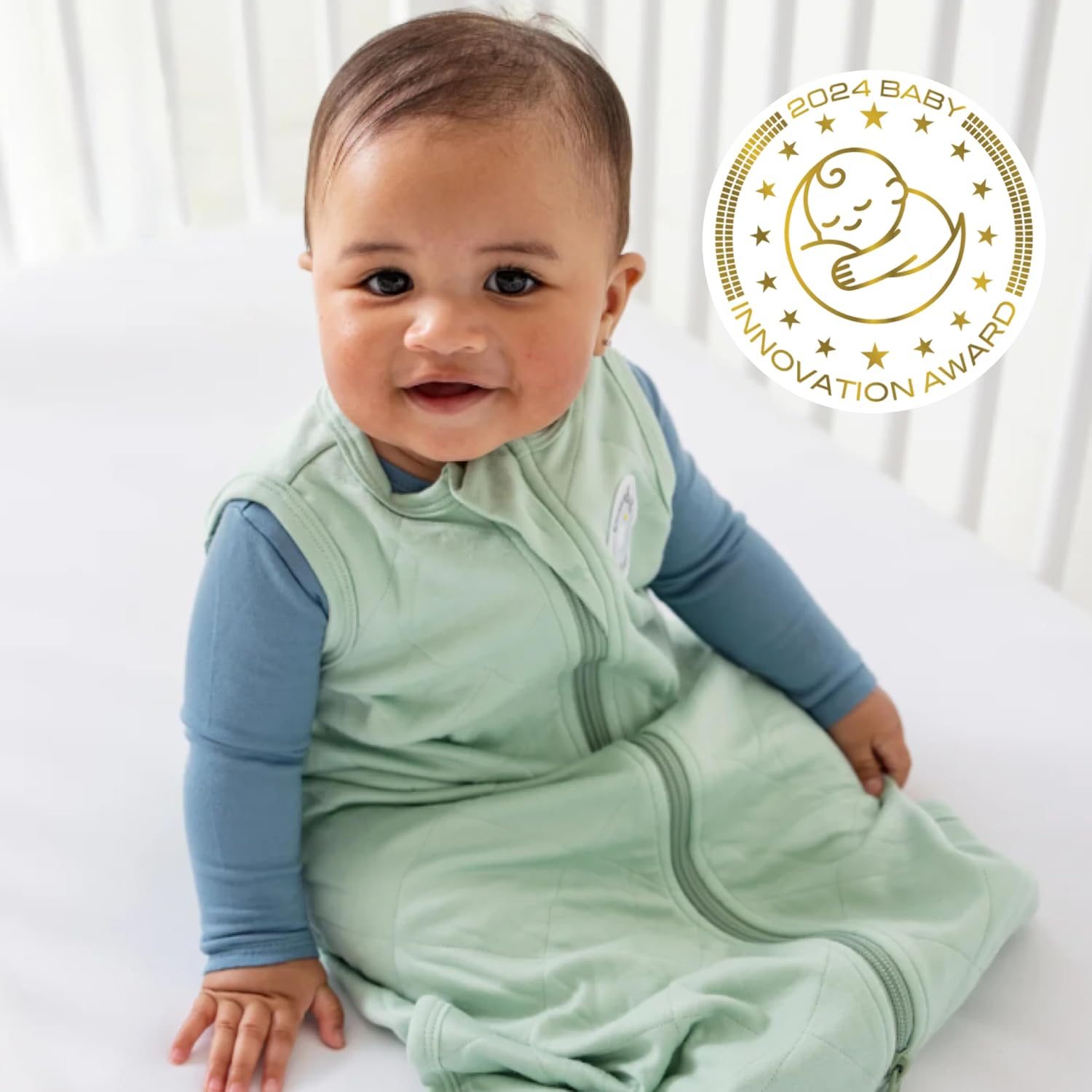 Dreamland Baby Lightweight Sleep Sack, Ultra-Soft Bamboo Viscose (Medium)
