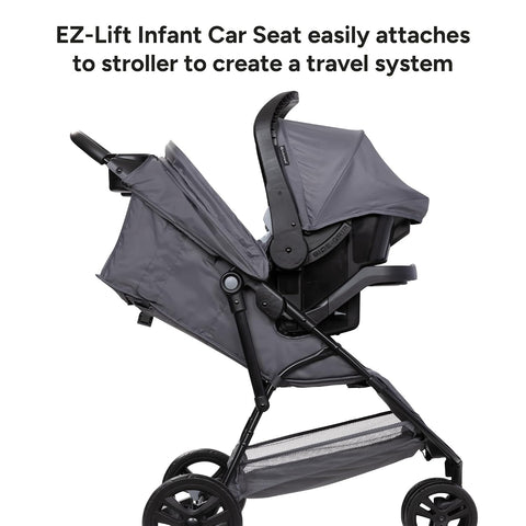 Baby Trend Venture 3-Wheel Stroller Travel System, Dash Pink