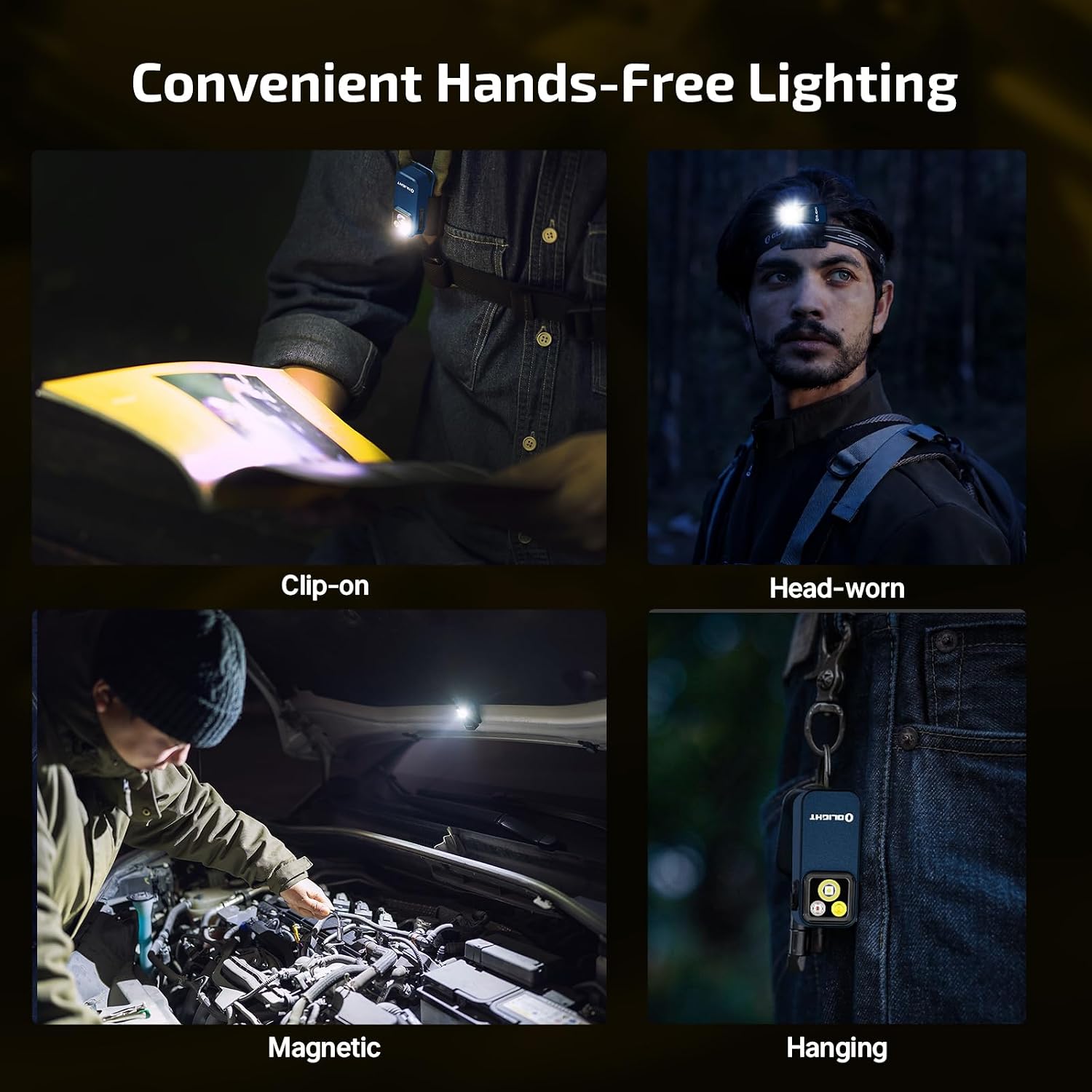 OLIGHT Oclip Pro Rechargeable EDC Clip-on Flashlight, Midnight Blue