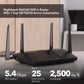 NETGEAR Nighthawk 6-Stream Dual-Band WiFi 6 Router (RAX54S) – AX5400 Wireless Speed (Up to 5.4 Gbps) - Coverage up to 2,500 sq. ft., 25 Devices - 1-Year Armor Subscription Included