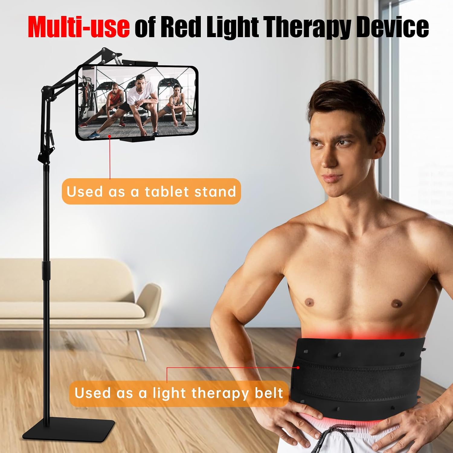 Red Light Therapy for Face and Body, Infrared Red Light Therapy Lamp