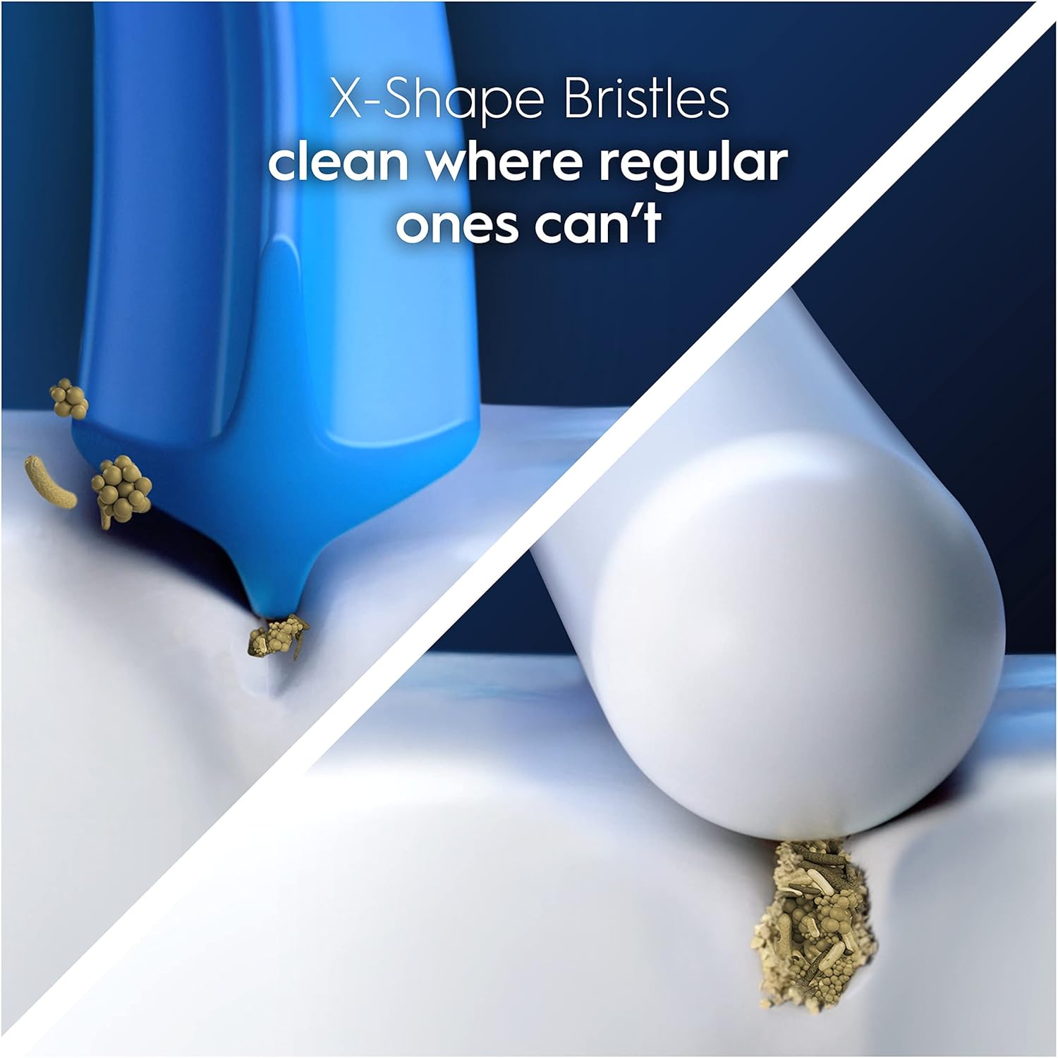 Oral B Cross Action Electric Toothbrush Replacement Brush Heads Refill, 4Count