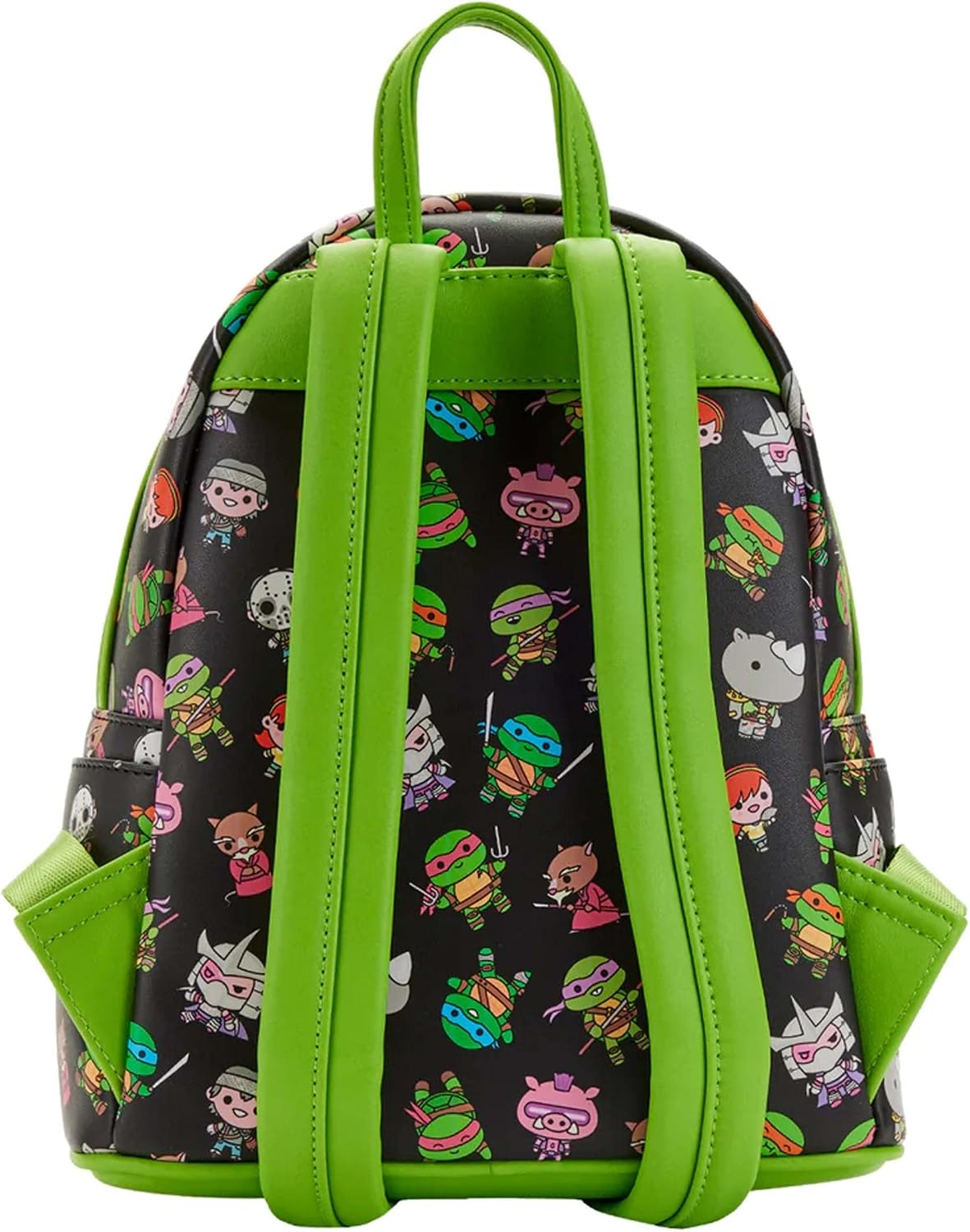 Loungefly Teenage Mutant Ninja Turtles Sewer Cap AOP Womens Double Strap Shoulder Bag Purse