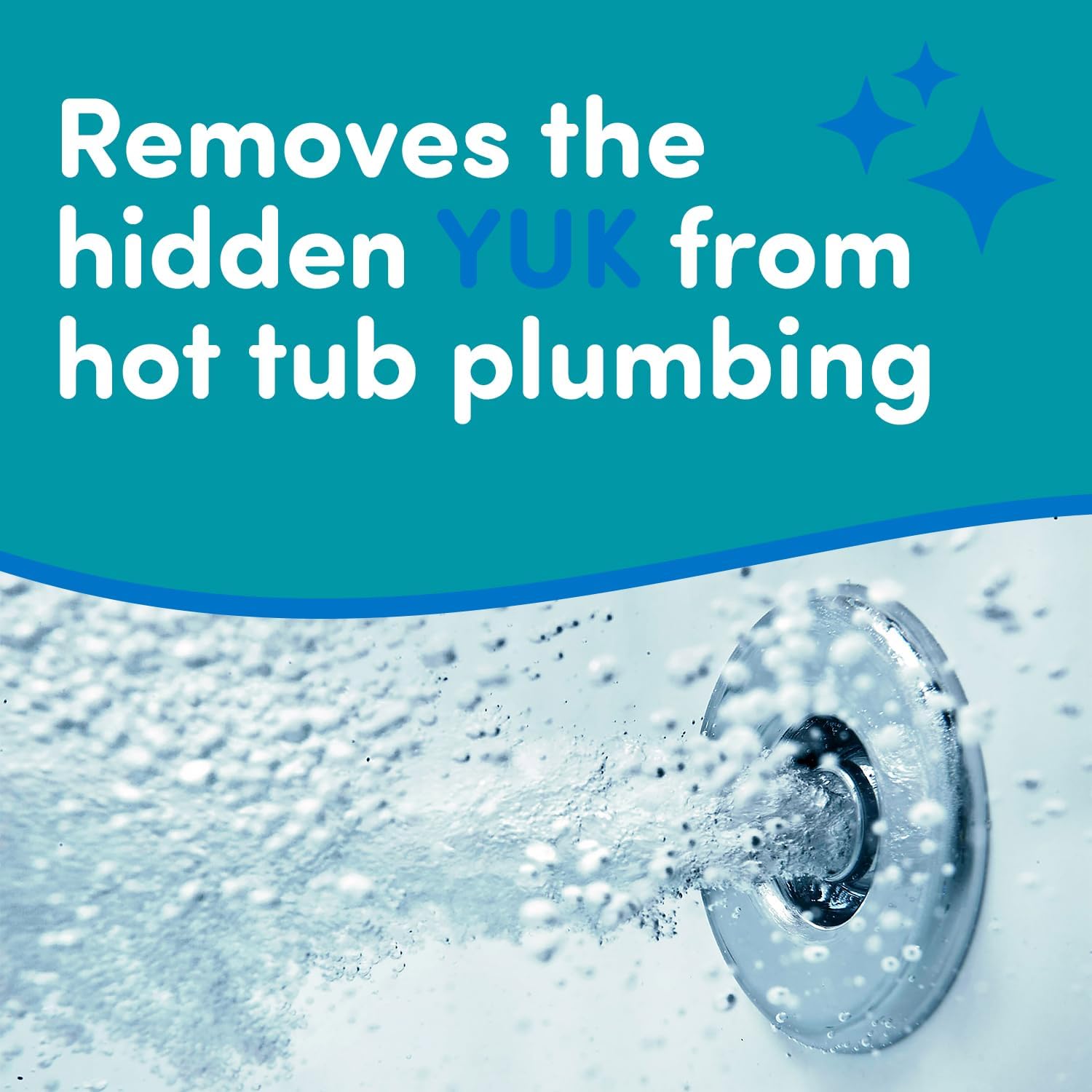 Oh Yuk Healthy Hot Tub Cleaner for Spa Plumbing and Jets, 2-Pack