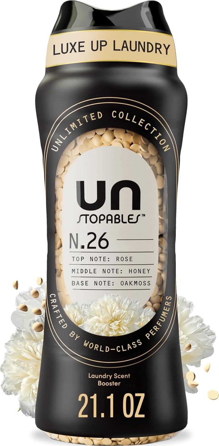 Downy Unstopables Unlimited Collection In Wash Laundry Scent Booster Beads, No. 26, Fine Fragrance, Long Lasting Fresh Scent Beads, 21.1 oz