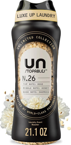 Downy Unstopables Unlimited Collection In Wash Laundry Scent Booster Beads, No. 26, Fine Fragrance, Long Lasting Fresh Scent Beads, 21.1 oz