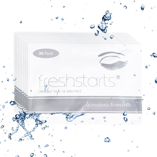 Freshstarts Makeup Remover Facial Cleansing Towelettes - Face Wipes, Facial Skin Care Products - Beauty Essentials, Travel Essentials for Women, Make Up Removers Wipes Make Up Wipes