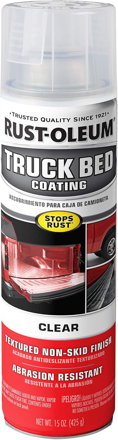 Rust-Oleum Automotive Truck Bed Coating Spray Paint, Clear