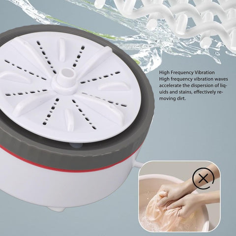 Portable Washing Machine, Sink Dishwasher Multifunction USB Powered Mini Dishwasher with Timed Adjustable Function for Towels, Baby Clothes, Fruits, Plates (Grey)
