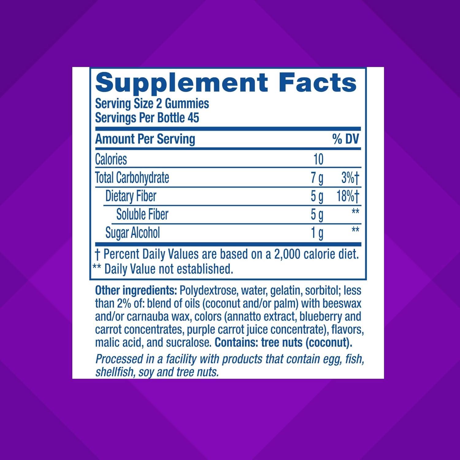 Vitafusion FiberWell Gummies Sugar Free | GLP-1 Friendly