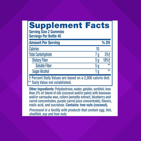 Vitafusion FiberWell Gummies Sugar Free | GLP-1 Friendly