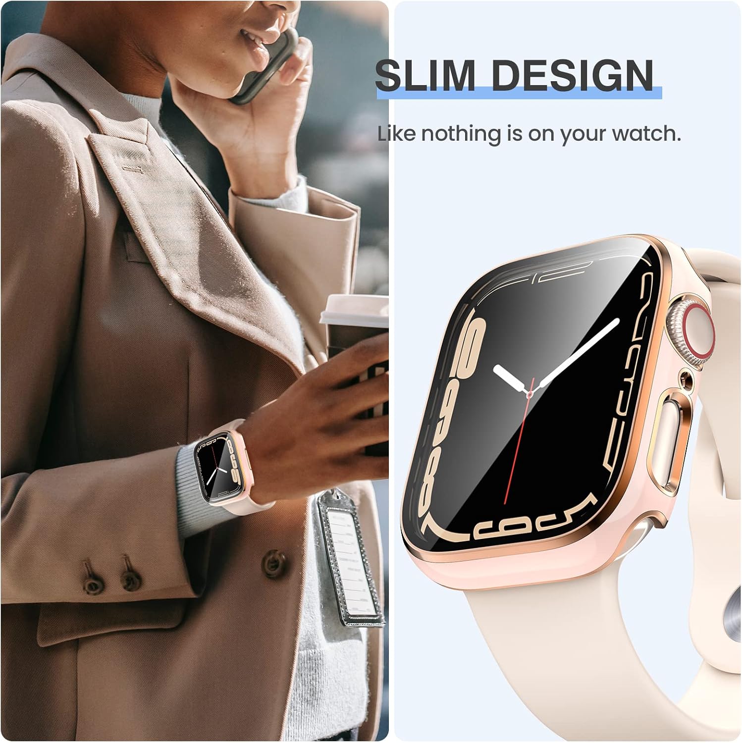 Tensea 3PCS for Apple Watch Screen Protector Case 40mm SE 3/SE 2/SE/6/5/4