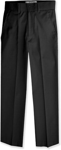 Boys Flat Front Slacks Slim Fit Dress Pants