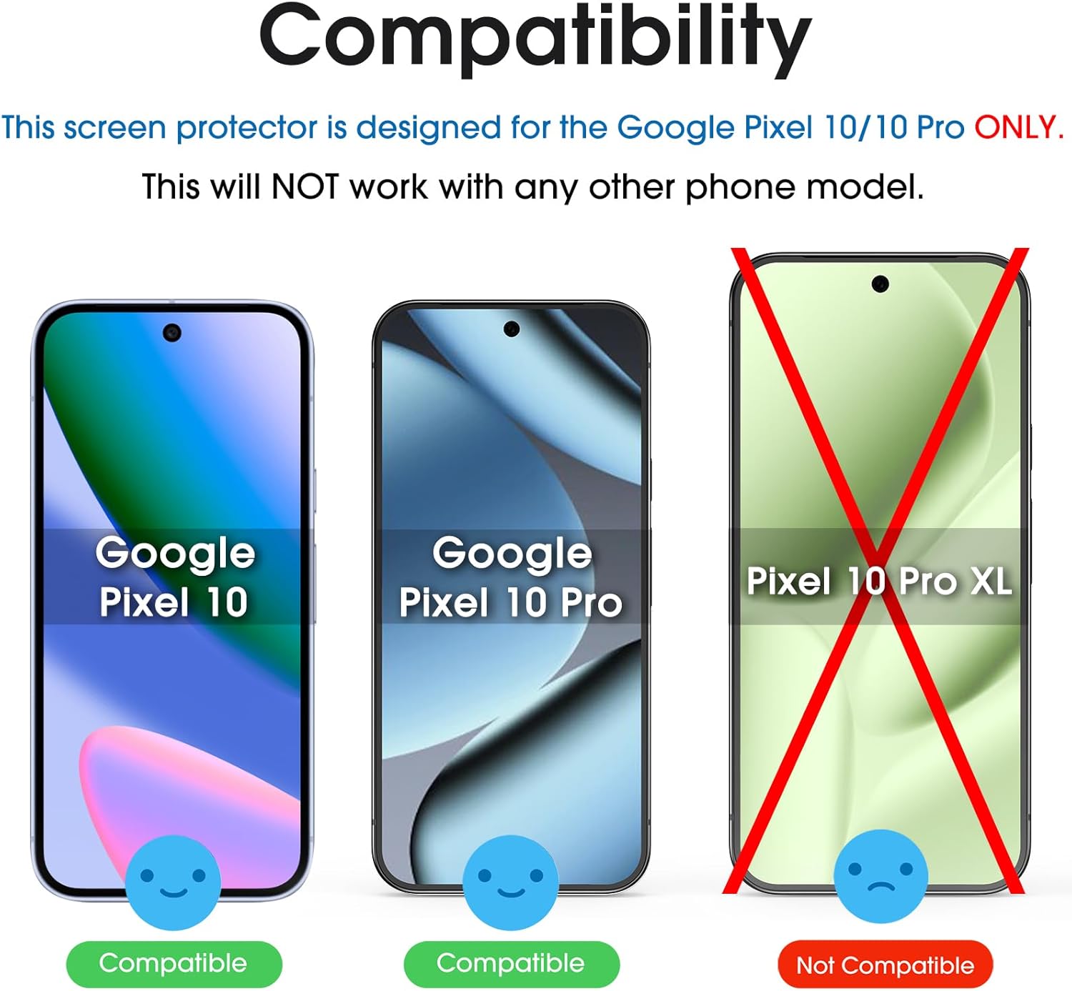 amFilm OneTouch for Google Pixel 10 Pro/Pixel 10 [6.3''] Screen Protector