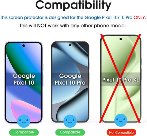 amFilm OneTouch for Google Pixel 10 Pro/Pixel 10 [6.3''] Screen Protector