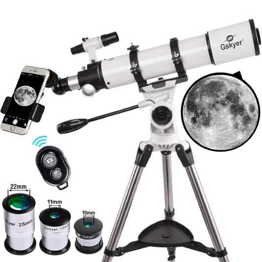 Gskyer Telescope 600x90mm AZ Astronomical Refractor Telescope for Adults Astronomy, German Technology Scope