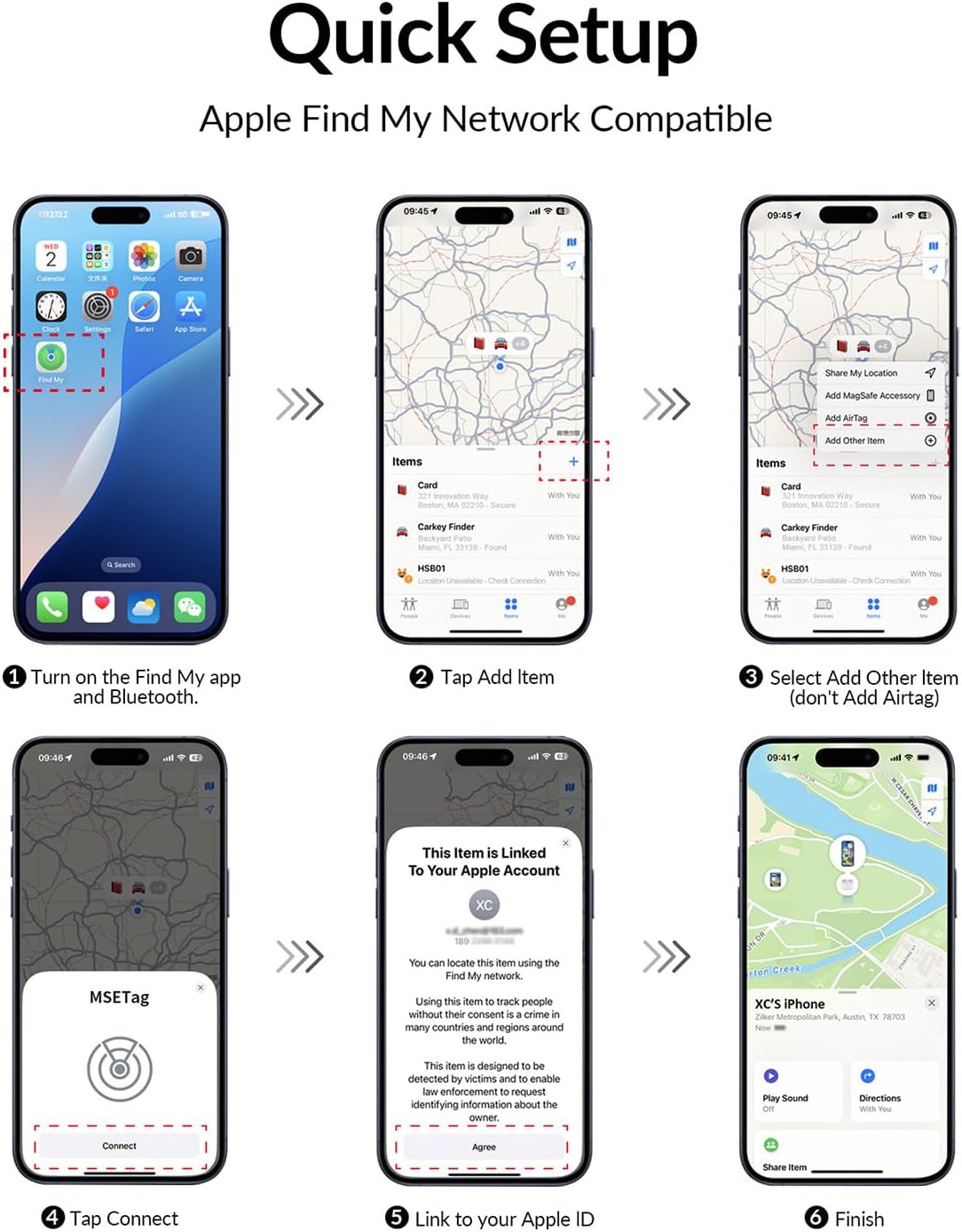 Tracker Tag - 2 Pack [Apple MFi Certified] Bluetooth Trackers Works with Apple Find My (iOS Only) - IP67 Waterproof Item Finders | Track Keys, Wallet, Luggage, Backpack